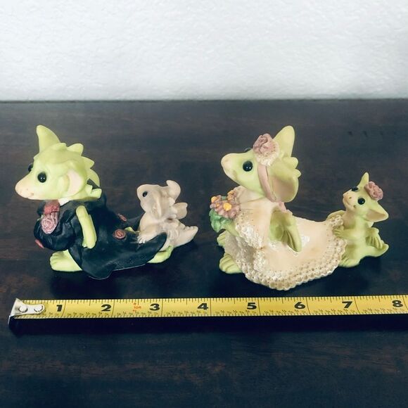 Pocket Dragons Dragon Bride Groom Figurines Set - Picture 7 of 7
